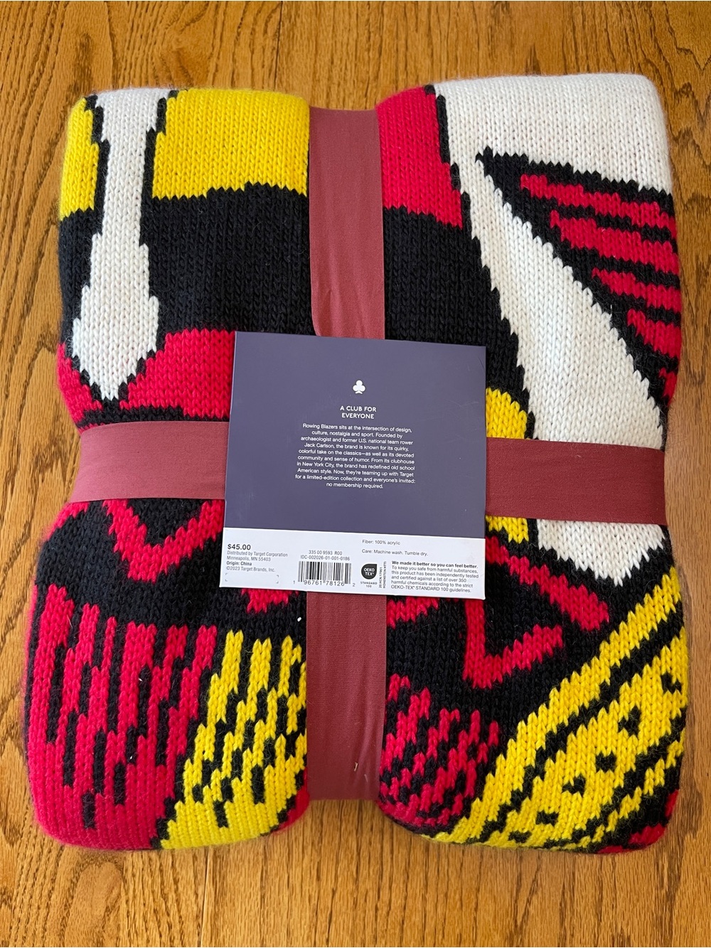 NWT Rowing Blazers Throw Blanket Jack Of Clubs x Target - Picture 3 of 4